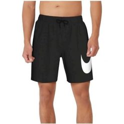 Szorty kąpielowe męskie Nike Specs 7" Volley. Czarne kąpielówki męskie Nike, l, bez wzorów. Za 209.99 zł.