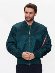 Alpha Industries Kurtka bomber MA-1 100101 Granatowy Oversize. Niebieskie kurtki męskie Alpha Industries, m, bez wzorów, z syntetyku, bez ramiączek, bez kaptura. Za 619.00 zł.