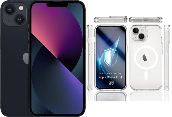 Smartfon Apple iPhone 13 5G 4/128GB Czarny (MLPF3) (MLNW3) + Etui Armor MagCase. Czarne smartfony Apple. Za 2,266.00 zł.