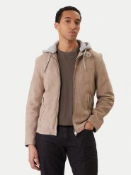 Milestone Kurtka skórzana Rivoli 612205 60785 Beżowy Regular Fit. Brązowe kurtki męskie Milestone, m, bez wzorów, z weluru, bez ramiączek, bez kaptura. Za 1,479.00 zł.