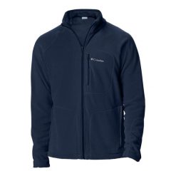 Polar Sportowy Męski Columbia Fast Trek Full Zip Fleece. Niebieskie bluzy z polaru męskie Columbia, m, bez wzorów, z polaru, sportowe, bez ramiączek, bez kaptura. Za 215.99 zł.