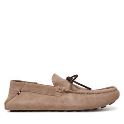 Mokasyny Tommy Hilfiger. Brązowe mokasyny męskie Tommy Hilfiger, bez zapięcia. Za 349.99 zł.
