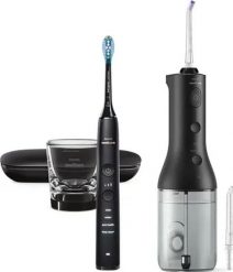 Szczoteczka Philips Philips Sonicare DiamondClean 9000 + Power Flosser HX3886/43 Zestaw czarny. Czarne szczoteczki elektryczne PHILIPS. Za 1,024.36 zł.