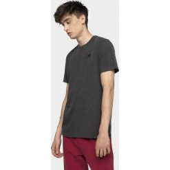 Men's t-shirt TSM300 - dark grey melange. Szare t-shirty męskie 4f, m, bez wzorów, bez kołnierzyka, bez ramiączek. Za 39.99 zł.