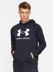 Under Armour Bluza Ua Rival Fleece Logo Hd 1379758 Czarny Loose Fit. Czarne bluzy nierozpinane męskie Under Armour, l, bez wzorów, z bawełny, bez ramiączek, bez kaptura. Za 84.55 zł.