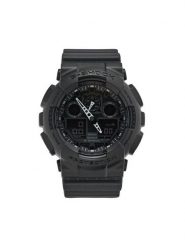 G-Shock Zegarek GA-100-1A1ER Czarny. Czarne zegarki męskie G-Shock, z syntetyku. Za 439.99 zł.
