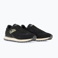 Buty męskie Napapijri Jet. Czarne buty trekkingowe męskie Napapijri, bez wzorów, sportowe, bez obcasa, bez zapięcia. Za 299.99 zł.