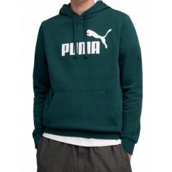 Bluza na co dzień Męska Puma Z Kapturem Kangurka Bawełniana Sportowa Dresy. Zielone bluzy nierozpinane męskie Puma, m, bez wzorów, z bawełny, z kapturem. Za 227.36 zł.