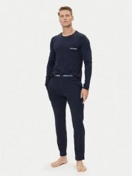 Jack & Jones Piżama Everest 12273632 Granatowy Standard Fit. Niebieskie piżamy męskie Jack & Jones, m, bez wzorów, z bawełny, bez kołnierzyka, bez ramiączek. Za 159.99 zł.
