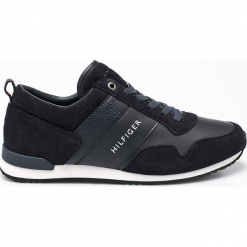 Tommy Hilfiger - Buty. Czarne buty sportowe na co dzień męskie Tommy Hilfiger, z materiału, sportowe. W wyprzedaży za 299.90 zł.