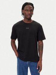 Calvin Klein Polo LV04LC241G Czarny Regular Fit. Czarne koszulki polo męskie Calvin Klein, m, bez wzorów, z bawełny, bez kołnierzyka, bez ramiączek. Za 159.99 zł.