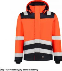 TRICORP Midi Parka High Vis Bicolor T51 - ADLER - Kurtka robocze unisex, 200 g/m, 100% poliester, - fluorescencyjny pomarańczowy L. Brązowe kurtki męskie TRICORP, l, bez wzorów, z poliesteru, bez ramiączek, bez kaptura. Za 535.15 zł.