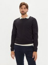 S.Oliver Sweter 2143173 Czarny Regular Fit. Czarne kardigany męskie S.Oliver, l, bez wzorów, z bawełny, bez ramiączek. Za 179.99 zł.