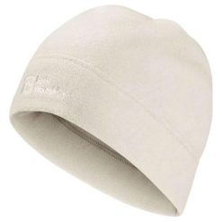 Czapka zimowa dla dorosłych Jack Wolfskin Real Stuff. Białe czapki męskie Jack Wolfskin, na zimę, bez wzorów, z polaru, sportowe. Za 63.84 zł.