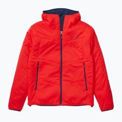 Kurtka hybrydowa męska Marmot Novus 2.0 Hoody. Czerwone kurtki męskie Marmot, m, bez wzorów, sportowe, bez ramiączek, bez kaptura. Za 359.99 zł.