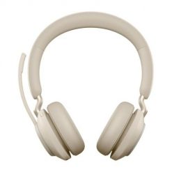 Słuchawki nauszne bezprzewodowe Jabra Evolve2 65 UC Stereo Link380c, beige. Brązowe słuchawki bluetooth Jabra. Za 657.99 zł.