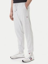 Tommy Hilfiger Spodnie dresowe UM0UM03664 Szary Regular Fit. Szare spodnie dresowe męskie Tommy Hilfiger, bez wzorów, z bawełny. Za 289.99 zł.