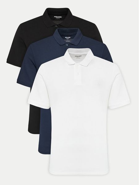 Jack & Jones Komplet koszulek polo Basic 12277753 Kolorowy Slim Fit. Koszulki polo męskie Jack & Jones, m, bez wzorów, z bawełny, bez kołnierzyka, bez ramiączek. Za 139.99 zł.