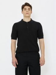 Richmond X Polo Carena UMP24214PO Czarny Regular Fit. Czarne koszulki polo męskie Richmond X, m, bez wzorów, z bawełny, bez kołnierzyka, bez ramiączek. Za 239.99 zł.