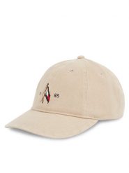 Tommy Hilfiger Czapka z daszkiem Seasonal Flag Wash 6 Panel Cap AM0AM13348 Beżowy. Brązowe czapki męskie Tommy Hilfiger, bez wzorów, z bawełny. Za 139.99 zł.