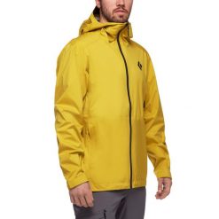 Kurtka przejściowa męska Black Diamond Stormline Stretch Rain Shell. Żółte kurtki męskie Black Diamond, m, bez wzorów, sportowe, bez ramiączek, bez kaptura. Za 369.99 zł.