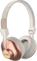 Słuchawki Marley Positive Vibration (EM-JH133-CP) złote. Żółte słuchawki bluetooth MARLEY. Za 251.39 zł.