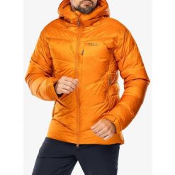 Kurtka puchowa męska Rab Positron Pro Jacket. Brązowe kurtki męskie RAB, m, bez wzorów, z puchu, sportowe, bez ramiączek, bez kaptura. Za 1,416.99 zł.
