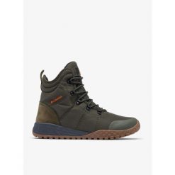 Buty zimowe męskie Columbia Fairbanks Omni-Heat. Zielone buty trekkingowe męskie Columbia, na zimę, bez wzorów, bez zapięcia, trekkingowe, omni-heat (columbia). Za 512.99 zł.