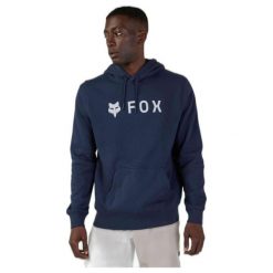 Bluza z kapturem męska Fox Absolute Fleece Po. Niebieskie bluzy nierozpinane męskie FOX, m, bez wzorów, casualowe, bez ramiączek, z kapturem. Za 245.99 zł.
