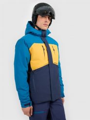 4F Kurtka narciarska membrana 10000 męska - turkusowa 3XL. Niebieskie kurtki narciarskie i snowboardowe męskie 4f, na zimę, m, bez wzorów, bez kaptura, narciarskie. Za 699.99 zł.