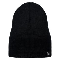 Czapka BUFF KNITTED & FLEECE BAND BEANIE LILON SHORT. Czarne czapki męskie Buff, bez wzorów, sportowe. W wyprzedaży za 83.93 zł.
