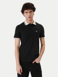 Armani Exchange Polo XM002350 AF10366 UC001 Czarny Regular Fit. Czarne koszulki polo męskie Armani Exchange, m, bez wzorów, z bawełny, bez kołnierzyka, bez ramiączek. Za 369.99 zł.