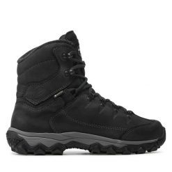 Trekkingi Meindl. Czarne buty trekkingowe męskie Meindl, bez wzorów, z gore-texu, sportowe, bez obcasa, bez zapięcia. Za 1,099.00 zł.