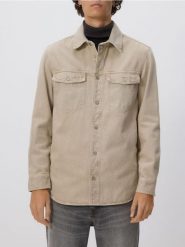 Jeansowa koszula comfort fit - jasnoszary. Szare koszule męskie Reserved, l, bez wzorów, z denimu, bez kołnierzyka, bez ramiączek. W wyprzedaży za 109.99 zł.