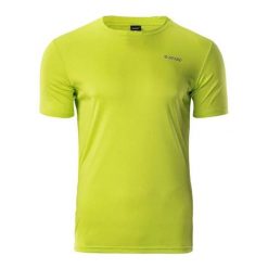 Koszulka męska Hi-Tec Sibic - zielona, Rozmiar XS. Zielone t-shirty męskie Hi-tec, l, bez wzorów, z dzianiny, bez kołnierzyka, bez ramiączek. Za 36.99 zł.