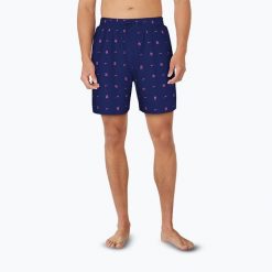 Szorty kąpielowe męskie Nike Luxe Letter 7" Volley. Niebieskie kąpielówki męskie Nike, m, bez wzorów. Za 209.99 zł.