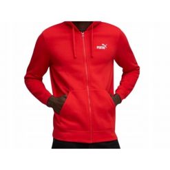 Bluza na co dzień Męska Puma Z Kapturem Na Zamek. Czerwone bluzy z kapturem męskie Puma, m, bez wzorów, z kapturem. Za 249.00 zł.