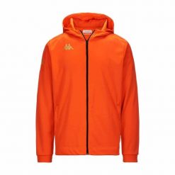 Kurtka z dresu Kappa Grevolo. Brązowe kurtki męskie Kappa, bez wzorów, z dresówki, sportowe, bez ramiączek, bez kaptura. Za 294.00 zł.