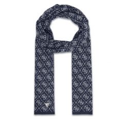 Szalik Guess. Niebieskie szaliki męskie Guess, z aplikacjami. Za 299.99 zł.