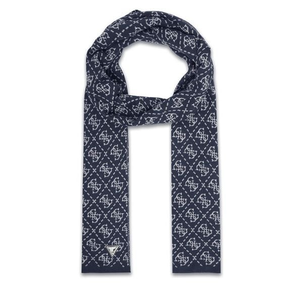 Szalik Guess. Niebieskie szaliki męskie Guess, z aplikacjami. Za 169.99 zł.