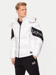 EA7 Emporio Armani Kurtka puchowa 6DPB33 PNEOZ 1100 Biały Regular Fit. Białe kurtki męskie EA7 Emporio Armani, m, bez wzorów, z puchu, bez ramiączek, bez kaptura. Za 1,289.00 zł.