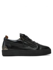 Giuseppe Zanotti Sneakersy RU40027 Czarny. Czarne buty sportowe na co dzień męskie Giuseppe Zanotti, m, bez wzorów, ze skóry, bez ramiączek, bez kaptura. Za 2,199.00 zł.