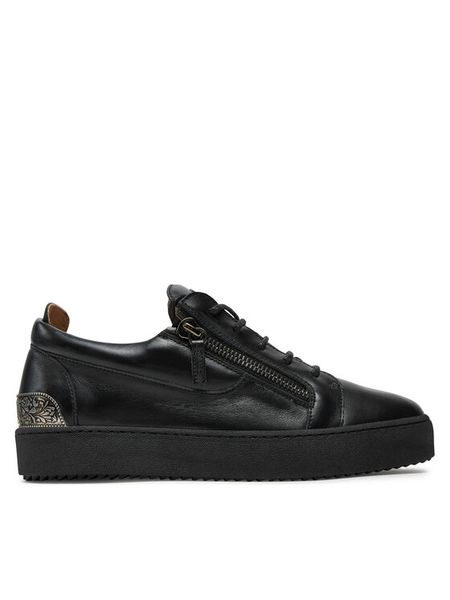 Giuseppe Zanotti Sneakersy RU40027 Czarny. Czarne buty sportowe na co dzień męskie Giuseppe Zanotti, m, bez wzorów, ze skóry, bez ramiączek, bez kaptura. Za 2,199.00 zł.