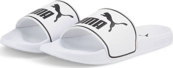 Puma Klapki męskie PUMA LEADCAT 2.0 PUMA WHITE-PUMA BLACK 39. Białe klapki i japonki męskie Puma, bez wzorów. Za 125.19 zł.