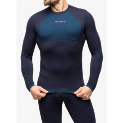 Bluza termoaktywna męska La Sportiva Synth Light Longsleeve. Niebieskie bielizna termoaktywna męska La Sportiva, m, bez wzorów, bez ramiączek. Za 224.69 zł.