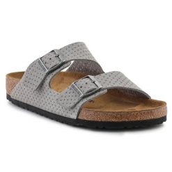 Klapki Birkenstock Arizona Bs M 1026988 szare. Szare klapki i japonki męskie bez wzorów, z materiału. Za 692.72 zł.