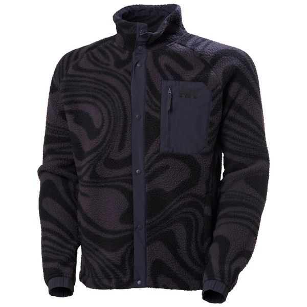 Bluza dresowa z nadrukiem Helly Hansen Panorama Pile Snap. Fioletowe bluzy nierozpinane męskie Helly Hansen, m, bez wzorów, z dresówki, casualowe, bez ramiączek, bez kaptura. W wyprzedaży za 557.35 zł.