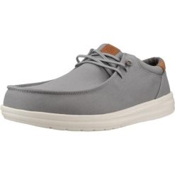 Buty HEY DUDE PAUL CANVAS Szary. Szare buty trekkingowe męskie PRO BRANDS, bez wzorów, z tkaniny, bez zapięcia, trekkingowe. Za 348.99 zł.