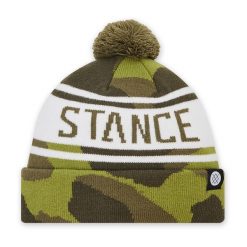 Czapka Stance. Zielone czapki męskie Stance, na zimę, bez wzorów. Za 119.99 zł.