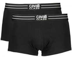 CAVALLI CLASS BOKSERKI MĘSKIE CZARNE M. Czarne bokserki męskie Cavalli Class, m, bez wzorów. Za 121.01 zł.